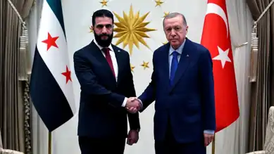 Erdoğan, Suriyeli Şara ile Görüştü